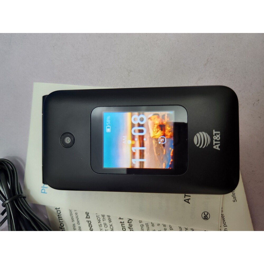 AT&T Cingular Flip IV U102AA 4GB Black 4G LTE Cell Phone Box & Accessories - Picture 5 of 8